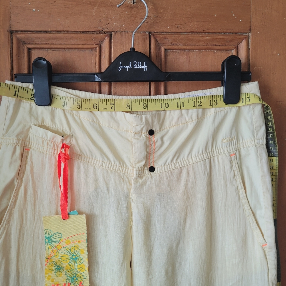 Y2K Killah Deadstock Low Rise Cotton Pants Yellow 28 - Picture 12 of 15